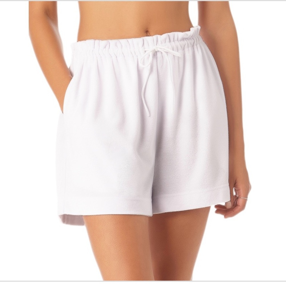 Anne Cole White Swim Coverup Shorts